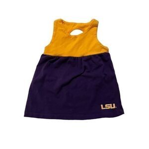 CHICKA-D 6-12M LSU dress Louisiana State